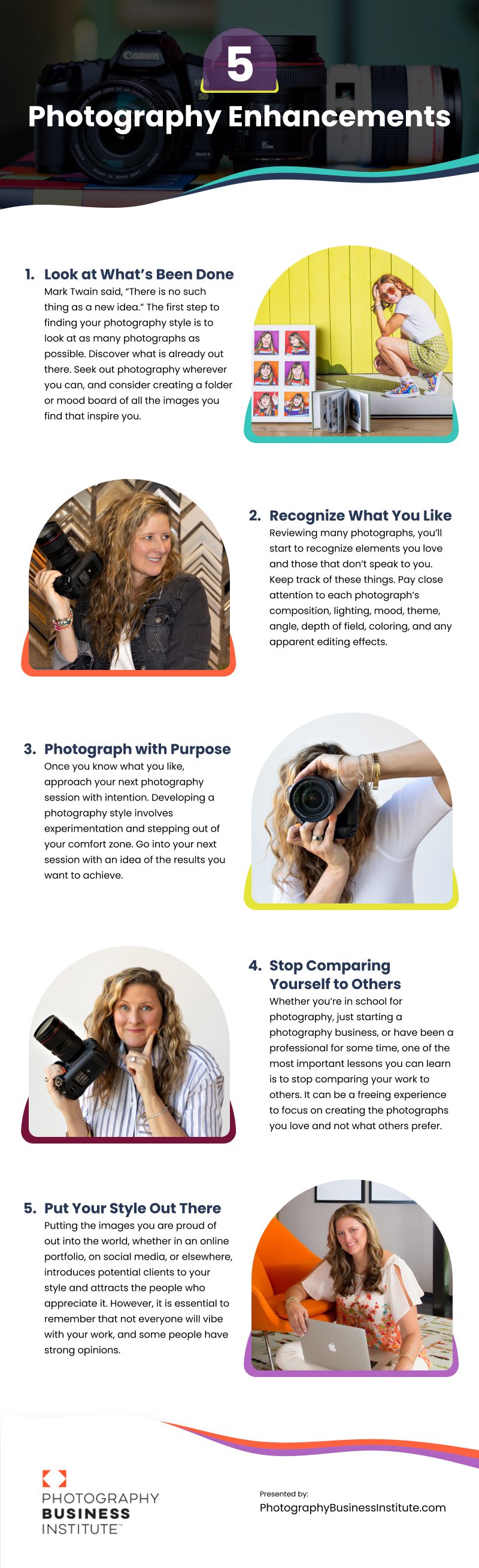 5 Photography Enhancements Infographic