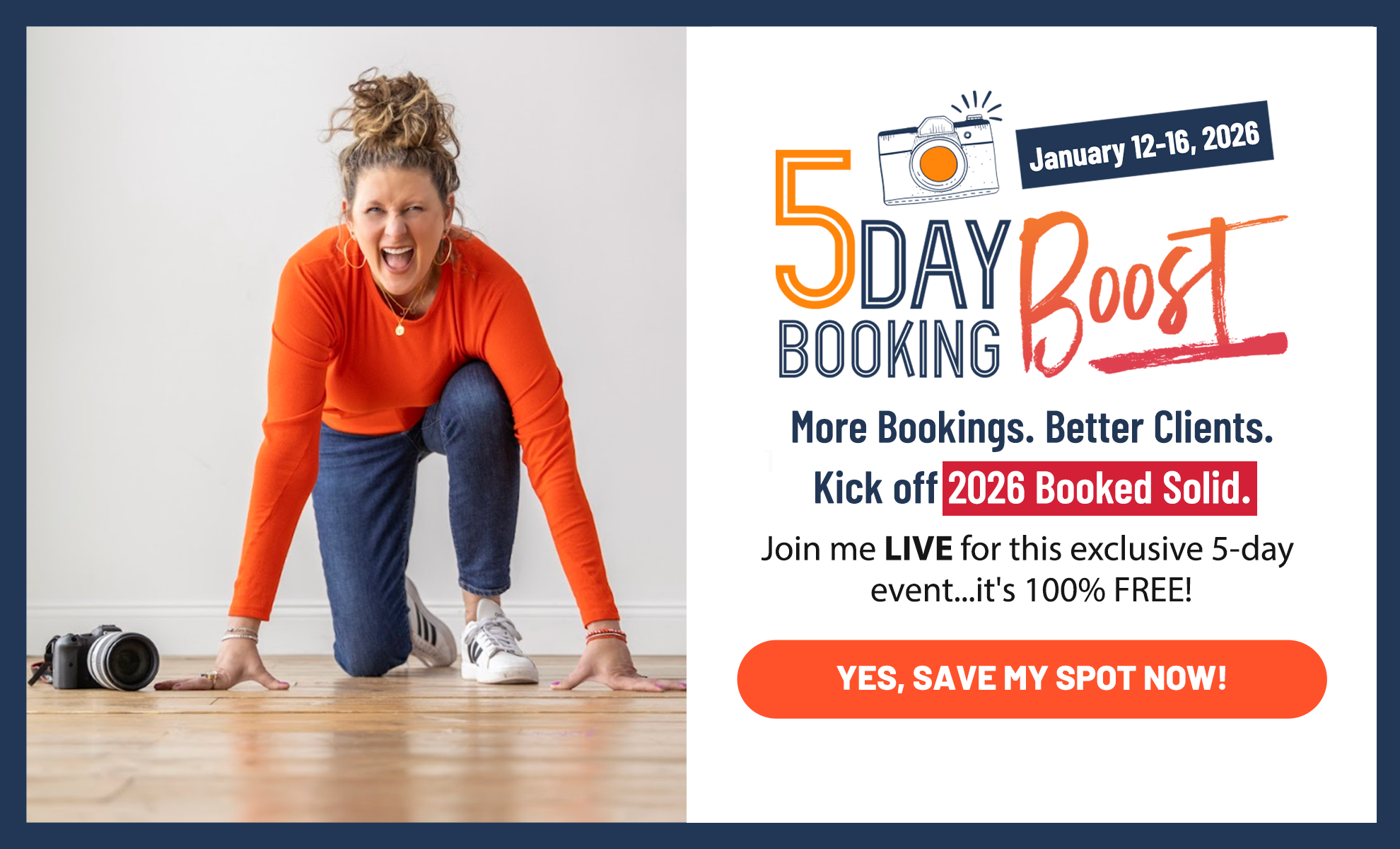 Website popup DAY BOOKING BOOST